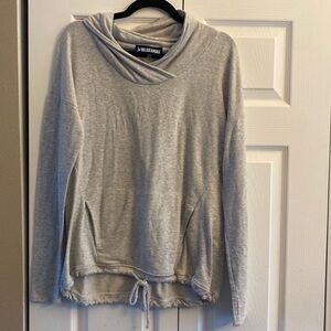 Ink Love and Peace gray tie bottom hoodie size M hooded sweatshirt